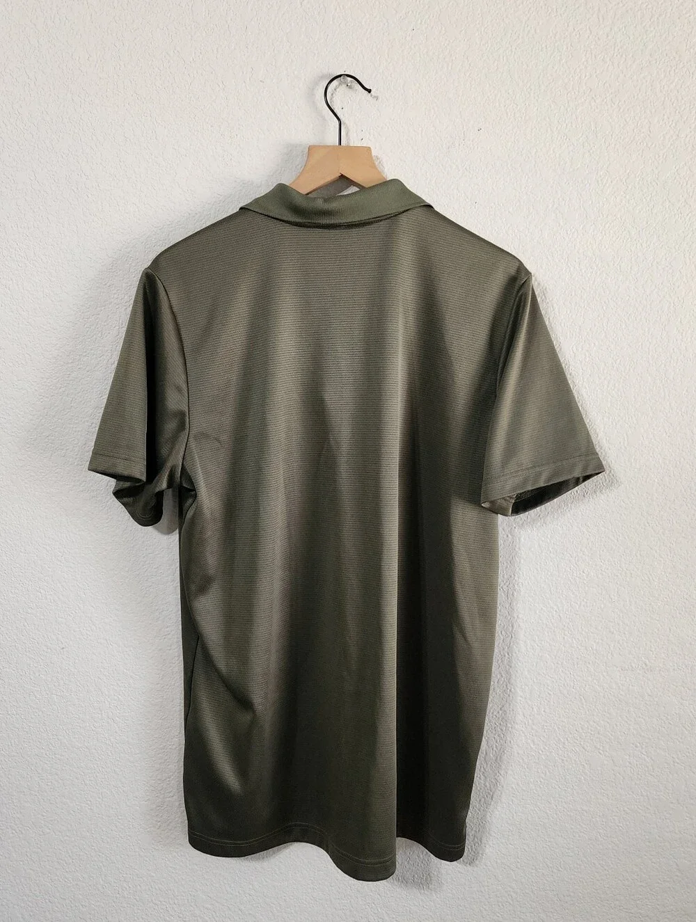 Adidas Men's Large Army Green Polo Top